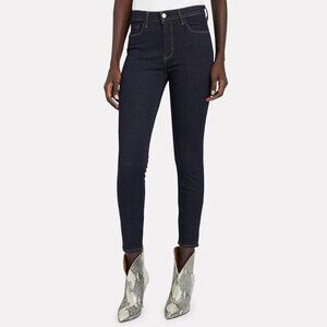 L'AGENCE Margot Midnight High Rise Ankle Skinny Jeans